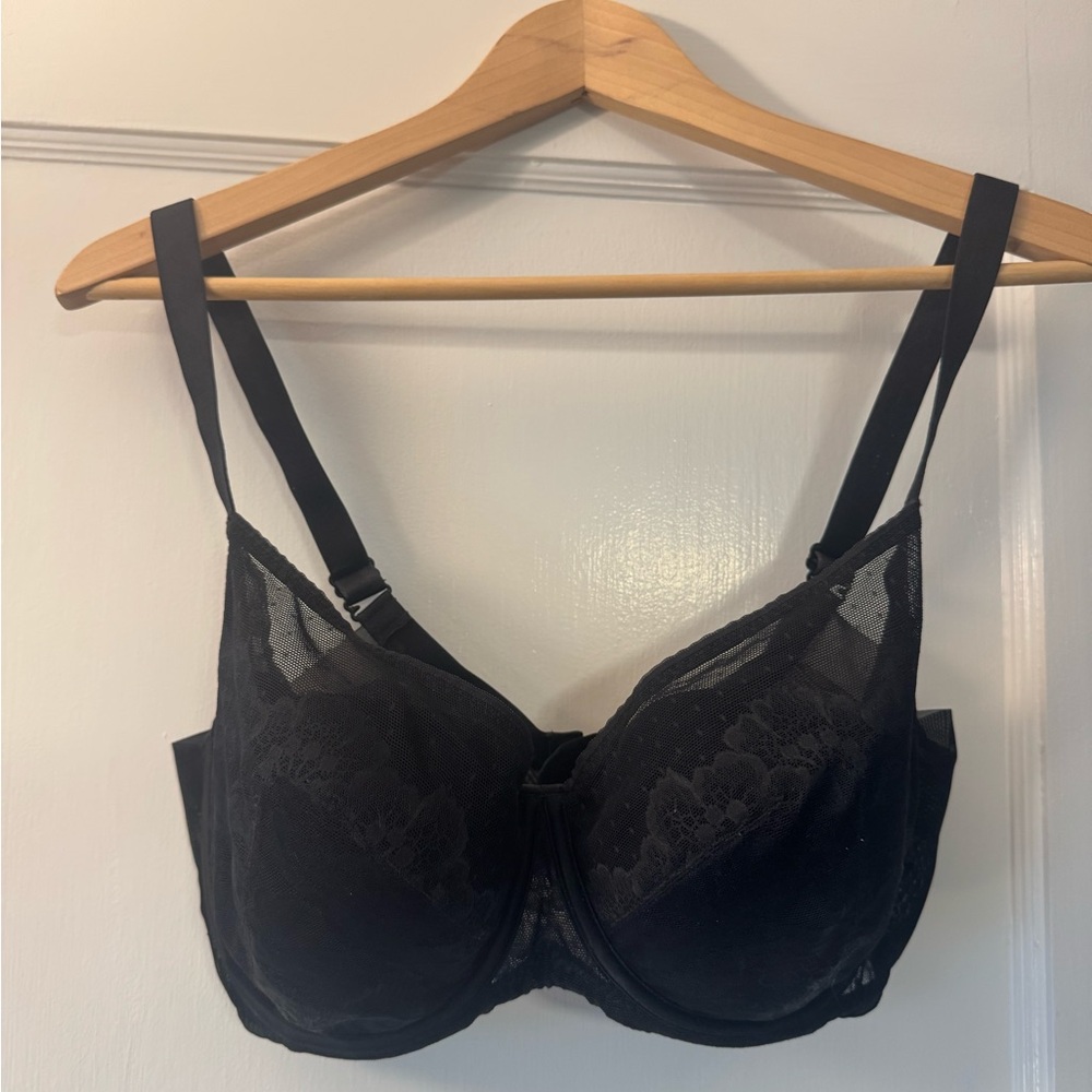 UnderStance Black Lace Bra underwire 30H
